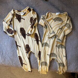 Kate Quinn 3-6 mo Bomboo Footies with Snaps